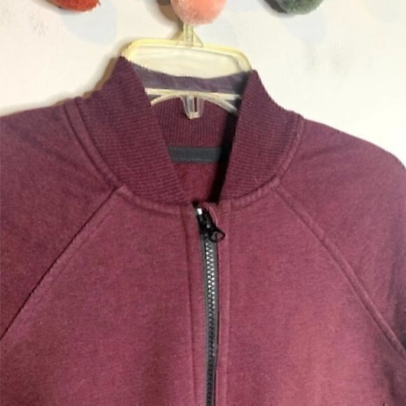 Lululemon Maroon Pleat to Street Bomber jacket - Picture 3 of 5